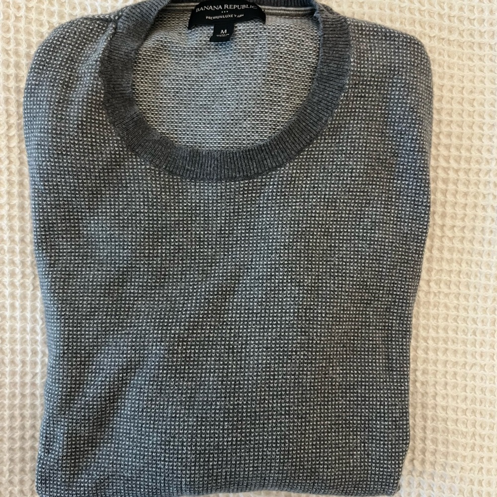 Banana Republic Gray Men's Sweater